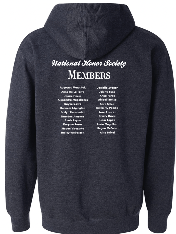 Custom Apparel - Screen Printing - 2024 NHS Shirts - Adult Midweight Hooded Sweatshirt - 2024 NHS Shirts - 16742