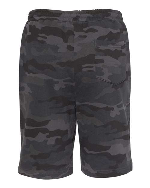Okemos Wolves- Embroidered Wolf Head Fleece Shorts
