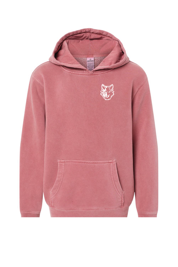 Okemos - Independent Trading Co. Youth Midweight Pigment Dyed Hooded Sweatshirt (Embroidery on Demand)
