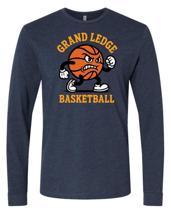 Grand Ledge Basketball - Unisex Long Sleeve T-Shirt *full chest design*