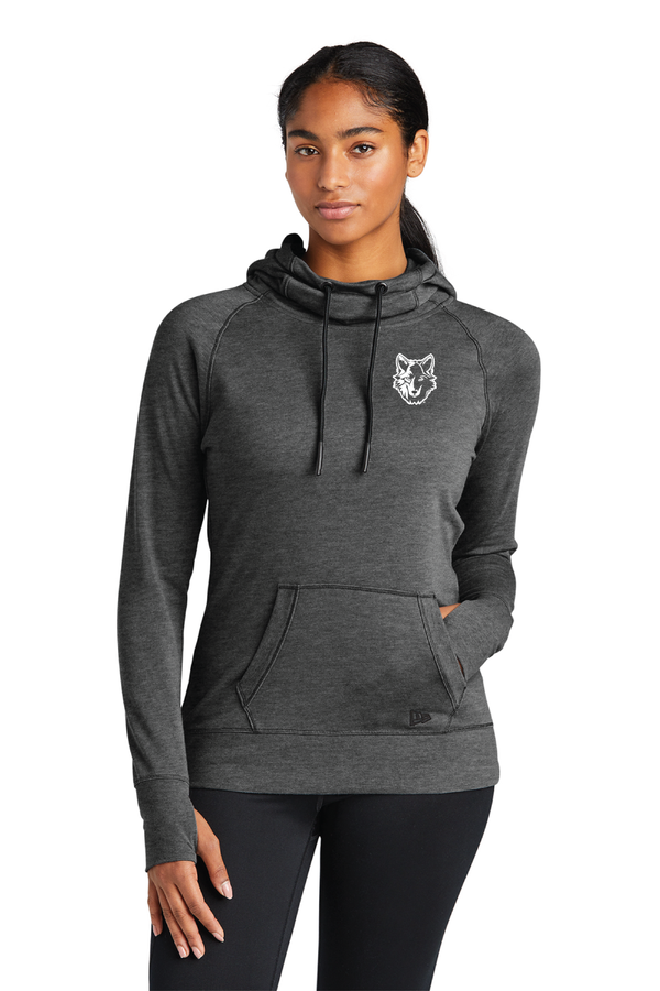 Okemos - New Era Ladies Tri-Blend Fleece Pullover Hoodie (Embroidery on Demand)