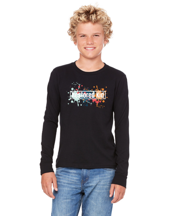 Restore Church - Youth Long Sleeve Jersey T-Shirt