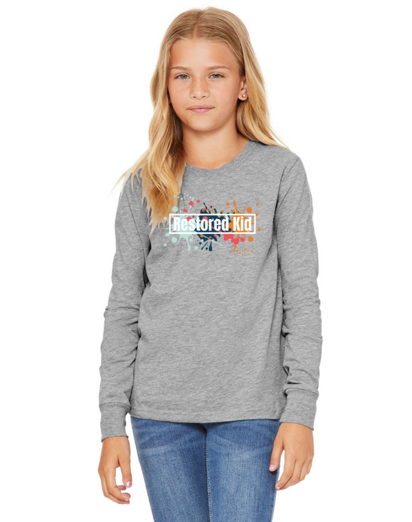 Restore Church - Youth Long Sleeve Jersey T-Shirt
