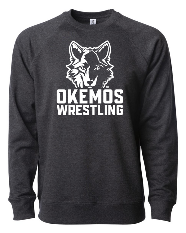 Okemos Wrestling - Adult Unisex Lightweight Crewneck Sweatshirt