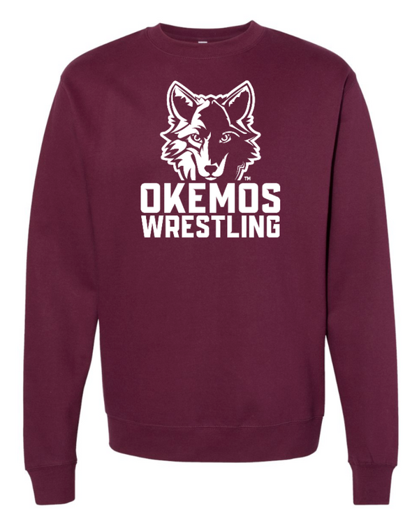 Okemos Wrestling - Adult Unisex Midweight Crewneck sweatshirt