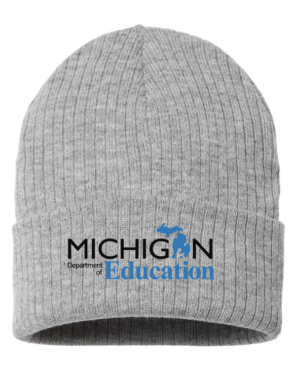 Custom Printed Apparel | MI Department of Education - Cuffed Beanie - MI Department of Education - 14999