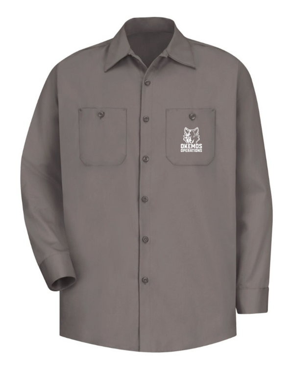 Okemos Operations Uniforms- Embroidered Unisex Long Sleeve Uniform Shirt