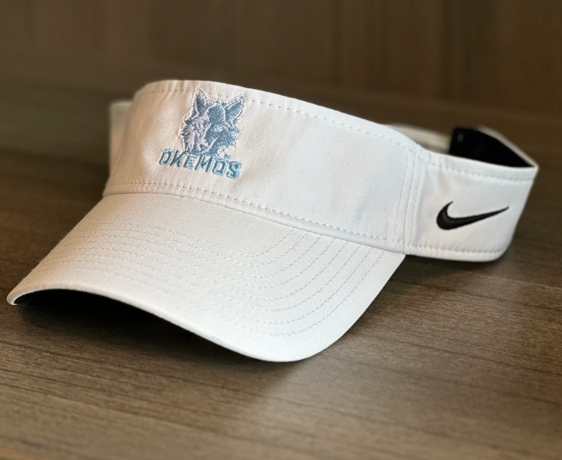 Okemos Wolves Blue Wolf Embroidered Visor Fabricated Customs
