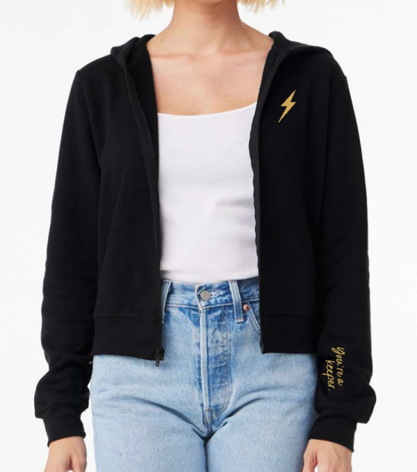 MBWS- Women's Full Zip Embroidered "You're a Keeper" Hoodie