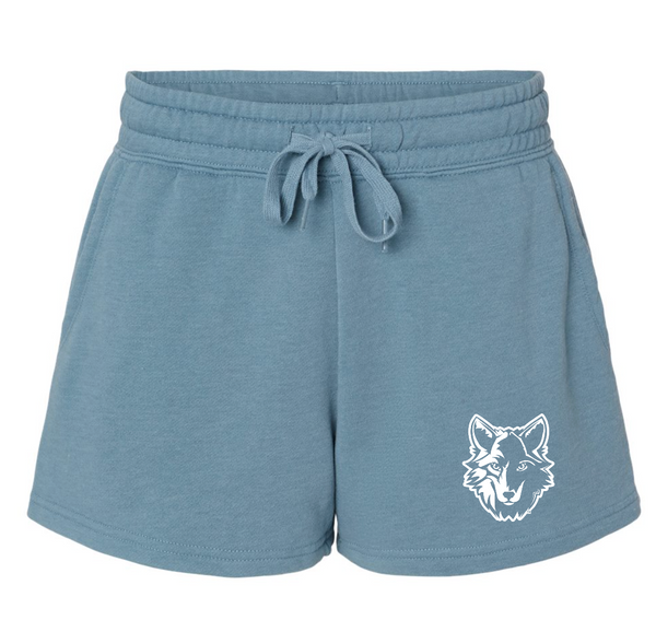 Okemos Wolves - Embroidered Wolf Women's Sweatshorts