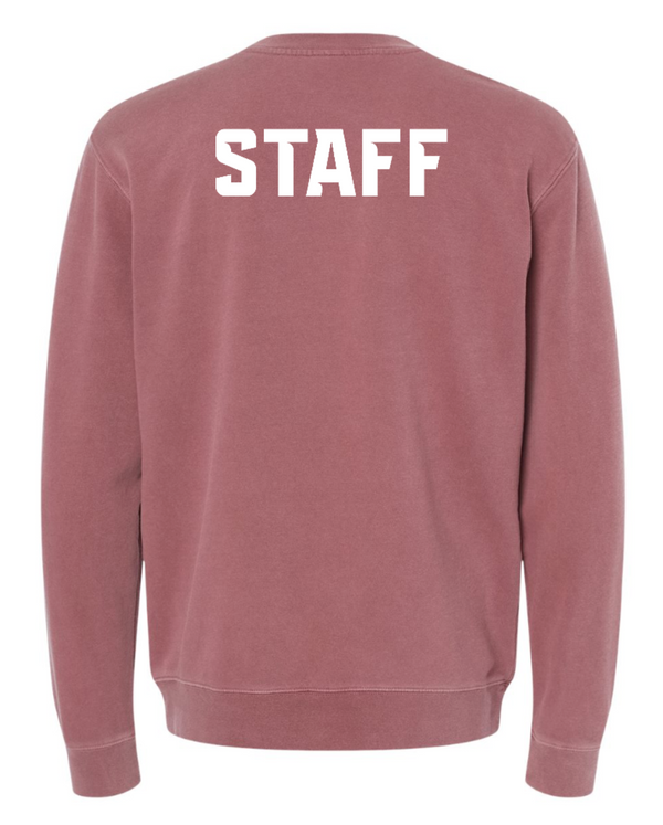PRE-ORDER | Bennett Woods - Staff Unisex Maroon Midweight Pigment-Dyed Crewneck Sweatshirt