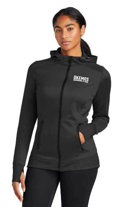 Okemos Swim and Dive - New Era Ladies Zip-Up Hoodie