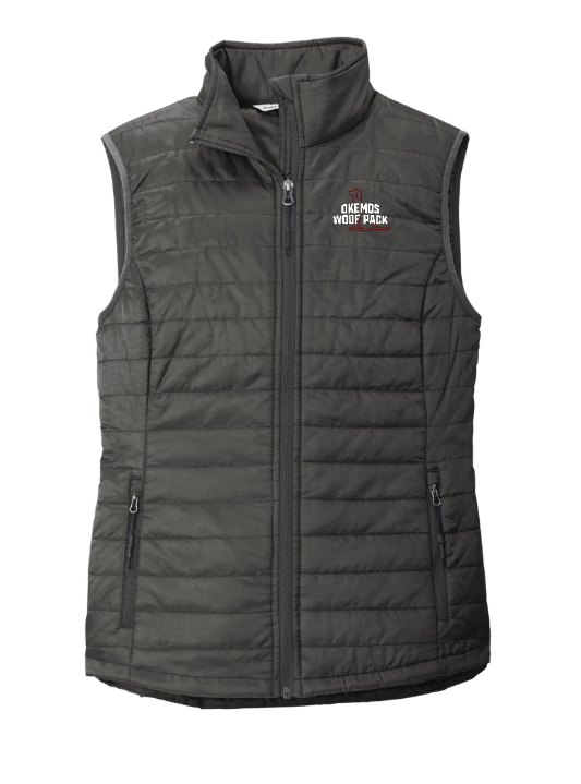 Okemos Woof Pack - Ladies Puffy Vest