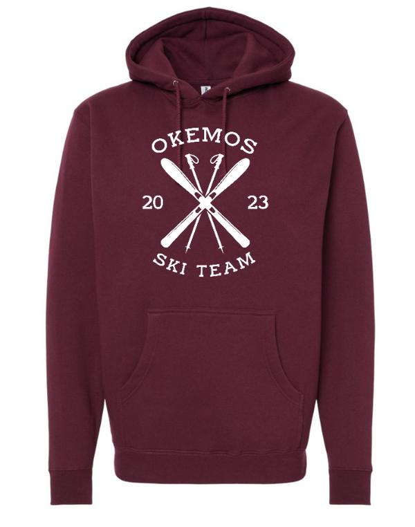 Okemos Ski Team - Adult Unisex Hooded Sweatshirt