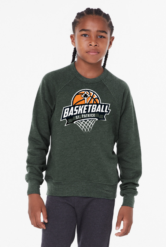 St Pats Basketball - Youth Sponge Crewneck