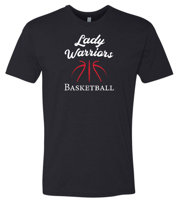 NCCS Basketball 2025 - Adult Unisex Black T-Shirt "Lady Warriors Design"