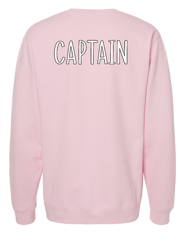 Custom Apparel - Screen Printing - Action Captain Crewnecks - Midweight Crewneck Sweatshirt - Light Pink - Action Captain Crewnecks - 16863