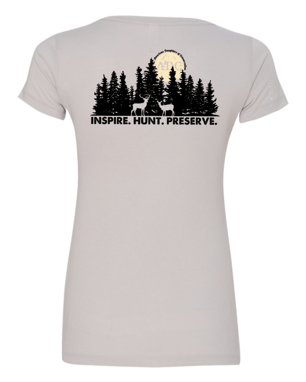 Custom Apparel - Screen Printing - ADC - Women's V - Neck T-Shirt - American Daughters of Conservation