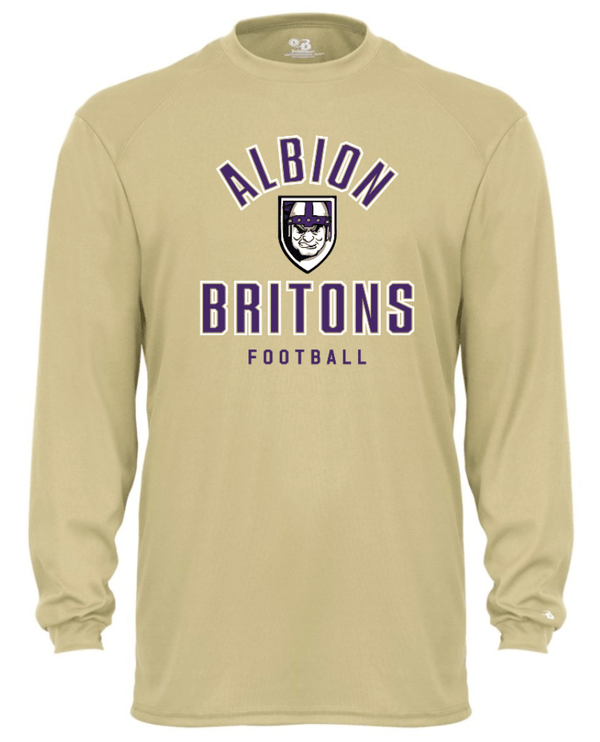 Custom Printed Apparel | Albion Football Fall 2025 - Gold Long Sleeve T-Shirt - Albion Football Fall 2025 - 18291