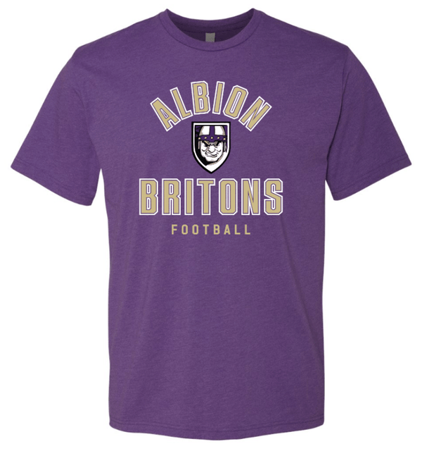 Custom Printed Apparel | Albion Football Fall 2025 - Purple Logo T-Shirt - Albion Football Fall 2025 - 18291