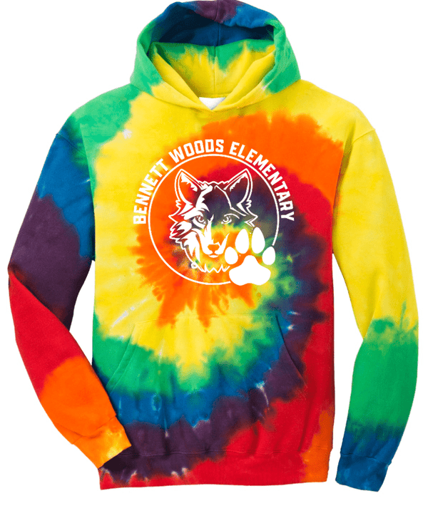 Custom Printed Apparel | Bennett Woods 18229 | Adult Tie Dye Hoodie - Bennett Woods - 18229