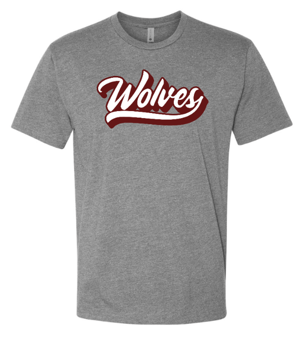 Custom Apparel - Screen Printing - Bennett Woods Back to School 2024/25 - Adult Unisex Grey Wolves Shirt - Bennett Woods Back to School 2024/25 - 16349