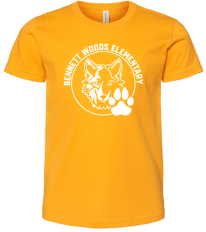 Custom Apparel - Screen Printing - Bennett Woods Elementary - Adult T-Shirt (Available in all class colors) - Bennett Woods Elementary - 17612