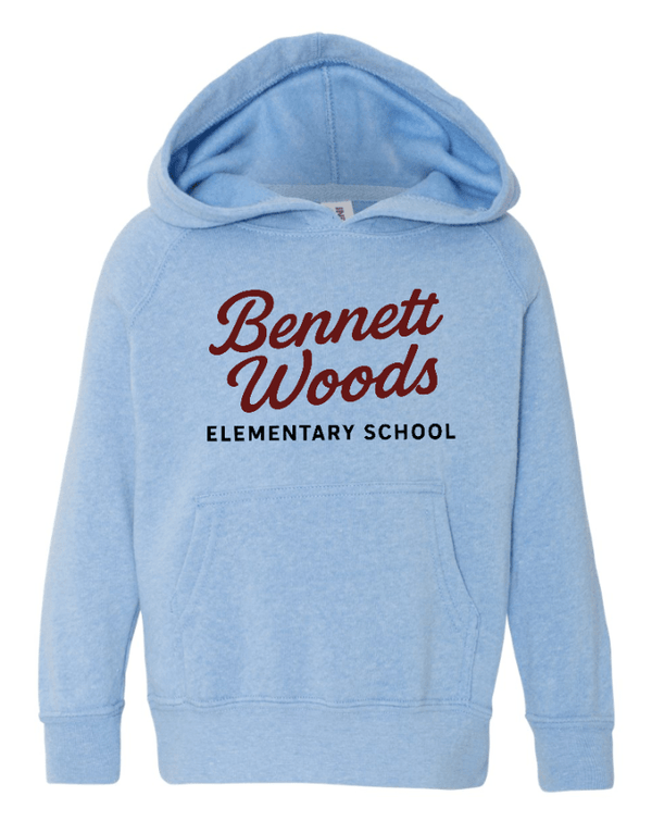 Custom Apparel - Screen Printing - Bennett Woods Elementary - Toddler Special Blend Hoodie - Bennett Woods Elementary - 17612