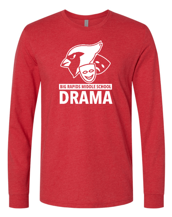 Custom Apparel - Screen Printing - BRMS Drama - Unisex Adult Long Sleeve T-Shirt - BRMS Drama - 15286