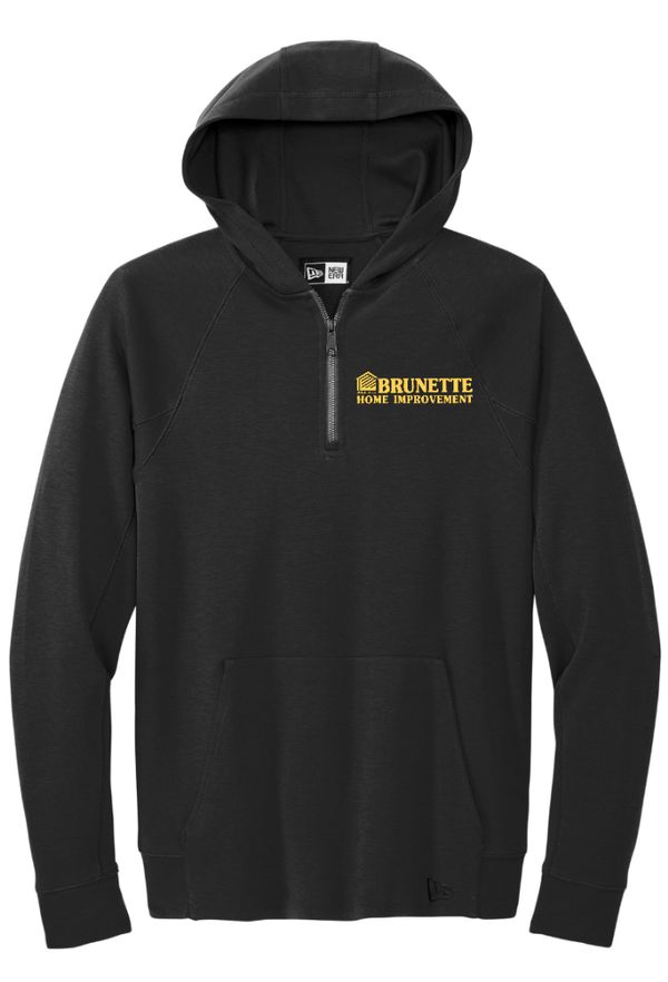 Custom Printed Apparel | Brunette Home Improvement Fall 2025 - Adult Black Quarter Zip Hoodie - Brunette Home Improvement F25 - 18373
