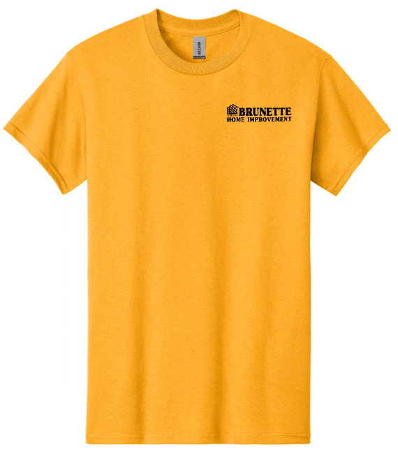 Custom Printed Apparel | Brunette Home Improvement Fall 2025 - Adult Cotton T-Shirts (MULTIPLE COLOR OPTIONS) - Brunette Home Improvement F25 - 18373