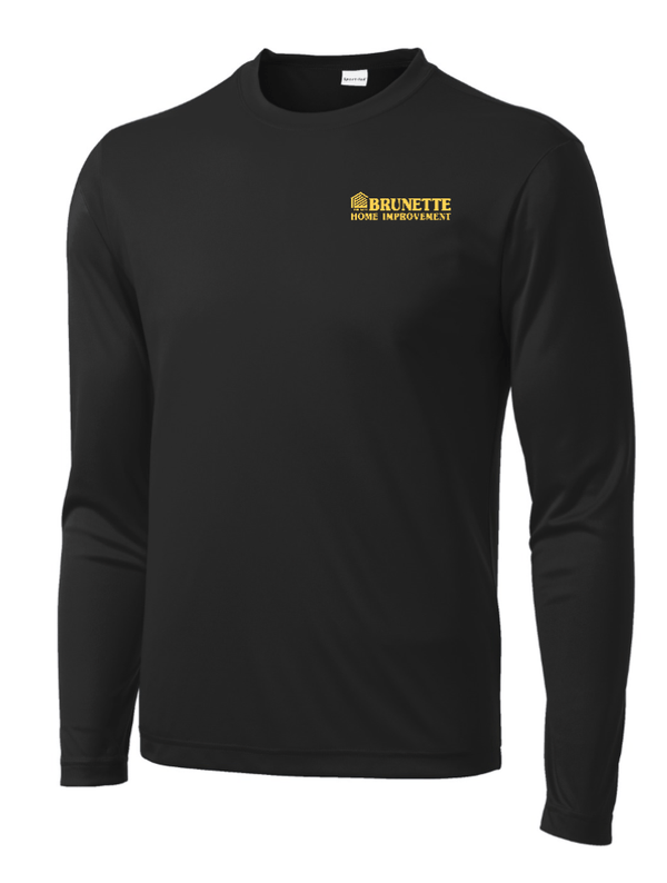 Custom Printed Apparel | Brunette Home Improvement Fall 2025 - Adult Performance Long Sleeve Tee (MULTIPLE COLOR OPTIONS) - Brunette Home Improvement F25 - 18373