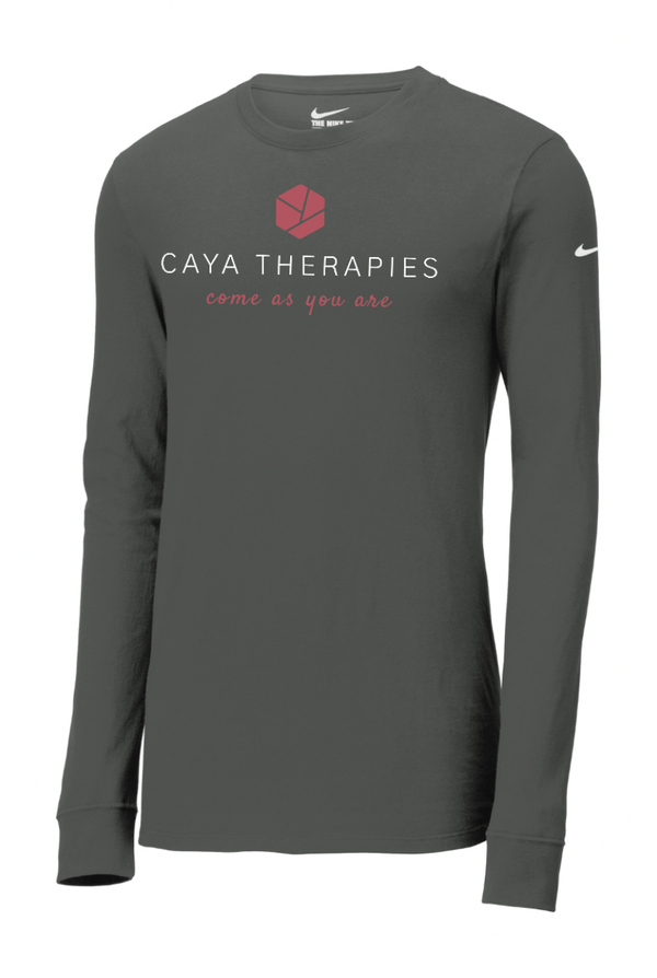 Custom Apparel - Screen Printing - CAYA Therapies - Nike Dri - FIT Long Sleeve Tee - CAYA Therapies - 17123