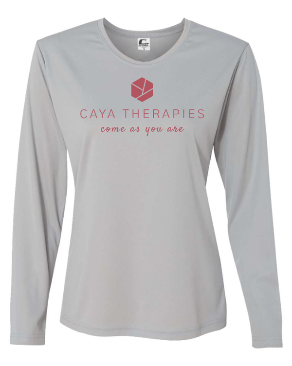 Custom Apparel - Screen Printing - CAYA Therapies - Women's Performance Long Sleeve Tee - CAYA Therapies - 17123