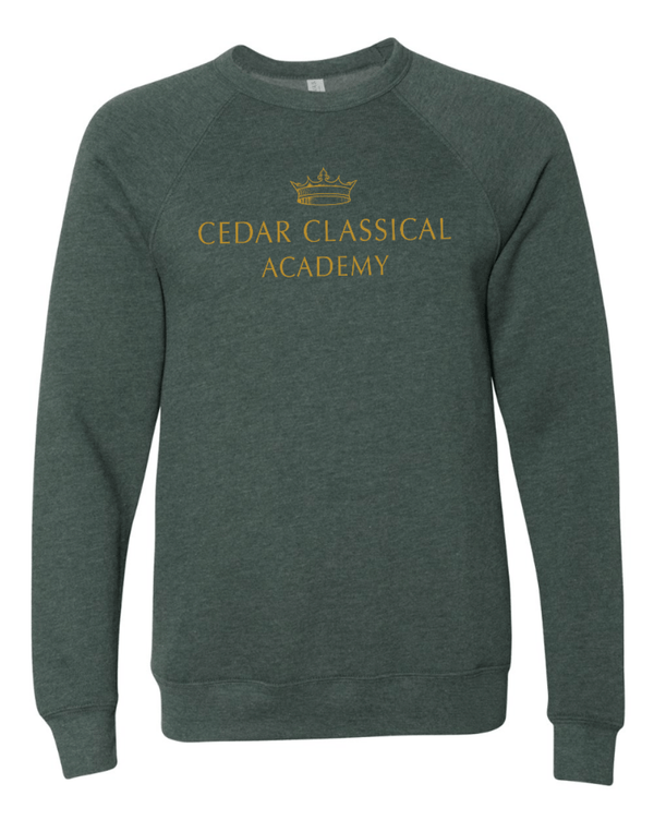 Custom Apparel - Screen Printing - Cedar Classical Badgerwear - Adult Unisex Crewneck Sweatshirt - Cedar Classical - 15396