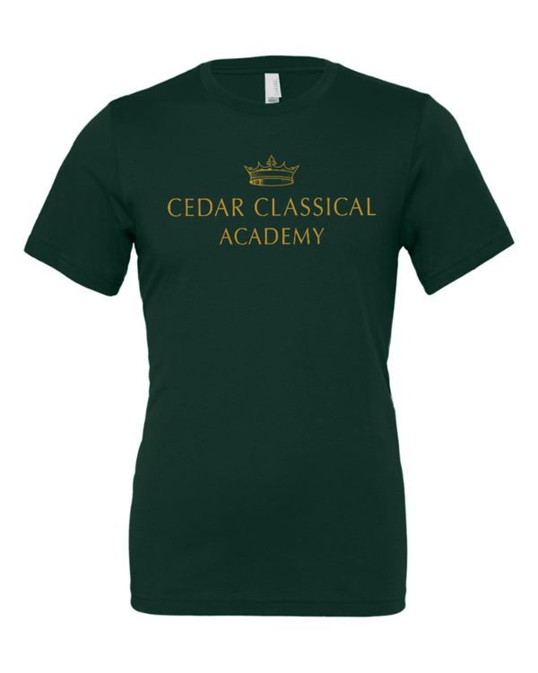 Custom Apparel - Screen Printing - Cedar Classical Badgerwear - Adult Unisex Logo T-Shirt - Cedar Classical - 15396