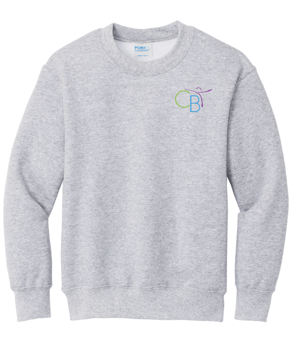 Custom Printed Apparel | Children's Ballet Theatre Fall 2025 - Youth Ash Fleece Crewneck - Children's Ballet Theatre F25 - 18526