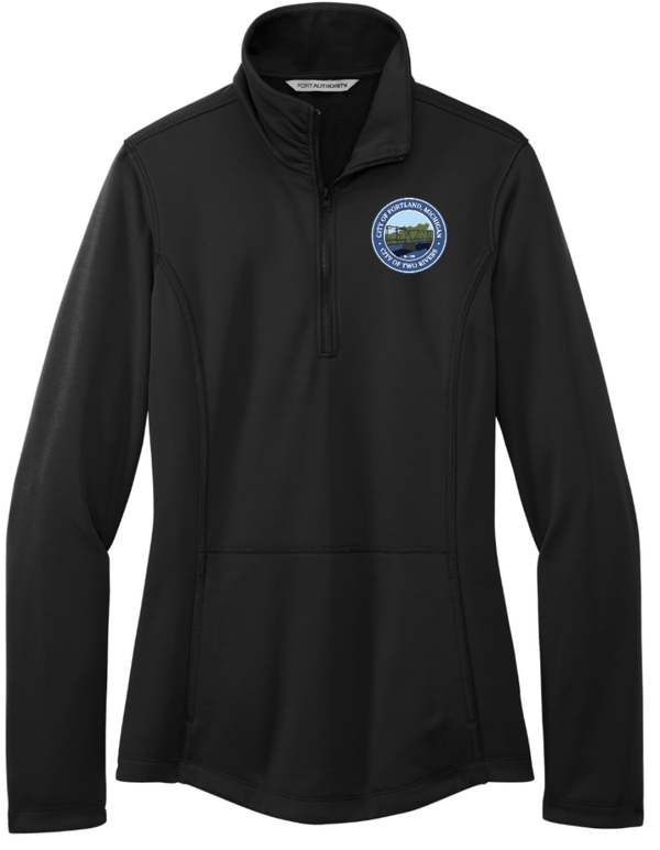 Custom Apparel - Screen Printing - City of Portland - Women's 1/4 Zip Smooth Fleece - City of Portland - 15164