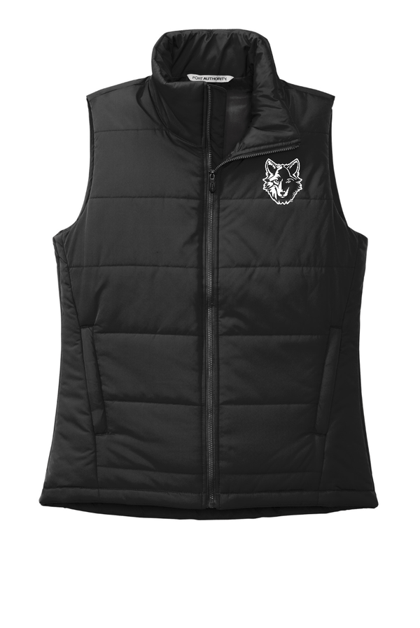Custom Apparel - Screen Printing - CMS Field Trip - Ladies Puffer Vest - 8th Grade CMS Field Trip - 15015