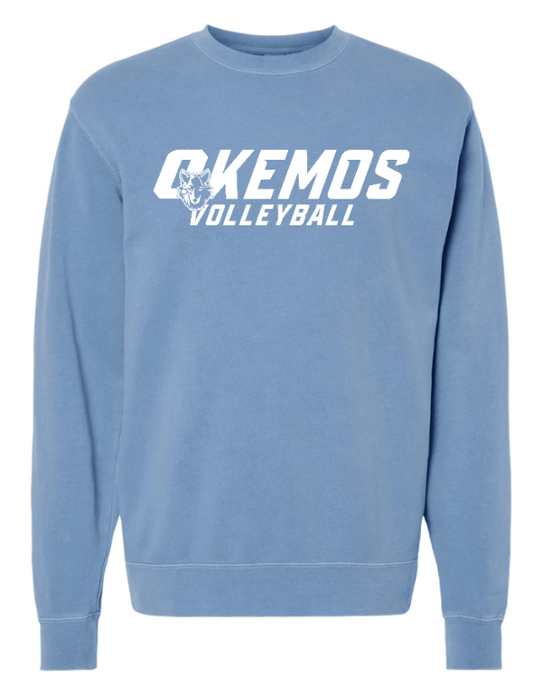 Custom Apparel - Screen Printing - CMS Okemos Volleyball - Adult Midweight Crewneck Sweatshirt PERSONALIZATION AVAILABLE - CMS Okemos Volleyball - 16494