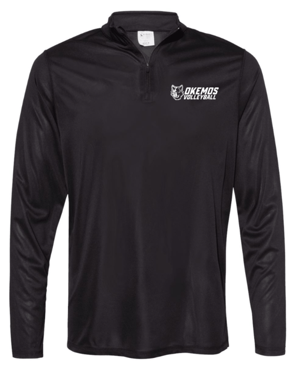 Custom Apparel - Screen Printing - CMS Okemos Volleyball - Youth Quarter Zip Pullover - CMS Okemos Volleyball - 16494