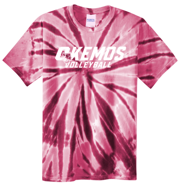 Custom Printed Apparel | CMS Volleyball 2025 - Youth Tie Dye T-Shirt - CMS Volleyball - 18294
