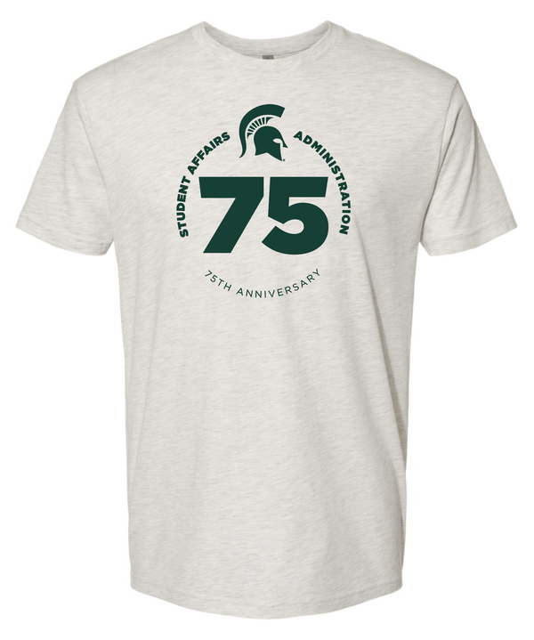 Custom Apparel - Screen Printing - College of Education | Oatmeal Colored Unisex T Shirt - T-shirt - MSU | College of Education 15182