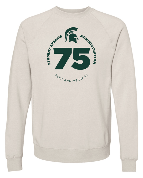 Custom Apparel - Screen Printing - College of Education | Stone Heather Raglan Sweatshirt - T-shirt - MSU | College of Education 15182