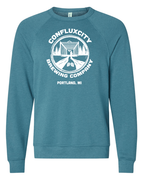 Custom Apparel - Screen Printing - ConfluxCity 2024 - Sponge Fleece Crewneck Sweatshirt - ConfluxCity 2024 - 15367