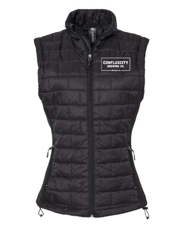 Custom Apparel - Screen Printing - ConfluxCity 2024 - Women's Puffer Vest - ConfluxCity 2024 - 15367