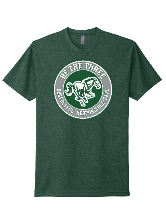 Custom Apparel - Screen Printing - Coopersville - Be the Three - Adult Unisex T-Shirt (Forest / Grey / White / Pink) - Coopersville - Be the Three - 16774