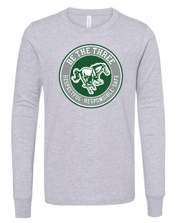 Custom Apparel - Screen Printing - Coopersville - Be The Three - Youth Long Sleeve T-Shirt - Coopersville - Be the Three - 16774