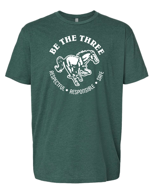 Custom Apparel - Screen Printing - Coopersville - Be the Three - Youth T-Shirt (Forest Green) - Coopersville - Be the Three - 16774