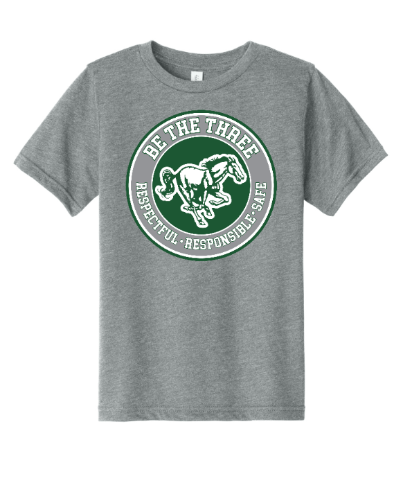 Custom Apparel - Screen Printing - Coopersville - Be The Three - Youth T-Shirt (Forest / White/ Pink / Grey) - Coopersville - Be the Three - 16774